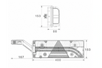 Feux arrière à baïonnette ASPÖCK EUROPOINT III 7 broches ASS2 avec avertisseur sonore, 7 fonctions gauche + droite