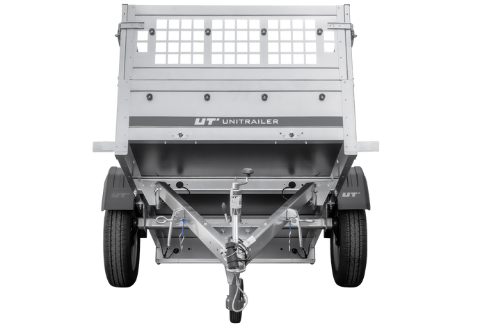 Remorque légère 200x106 UNITRAILER GARDEN 200 KIPP avec côtés en filet