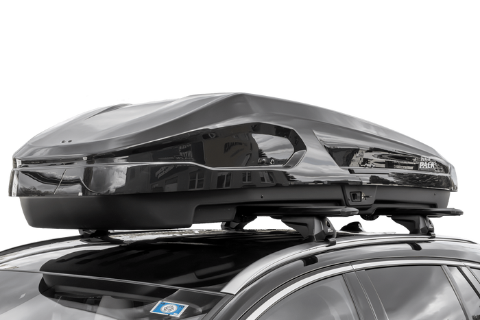 Coffre de toit Inter Pack Monsun PRO L, noir métallisé