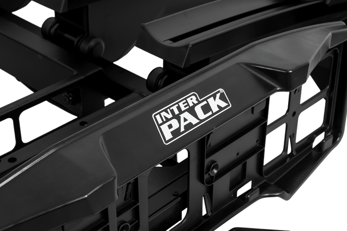 Inter Pack Velox 3 LED - porte-vélos pliable pour 3 vélos avec éclairage LED (noir)