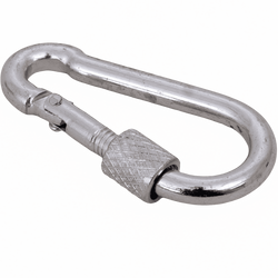 Mousqueton de pompier avec écrou de sécurité DROMET KSZ.4.40, mousqueton pompier 4x40mm