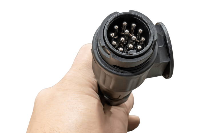 Prise de courant MANTES, faisceau de remorque, 5 m, connecteurs à baïonnette 13 broches, 2 x 5 broches