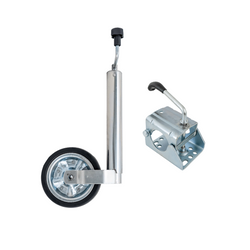 Roue jockey avec bride KNOTT TK60+KLE60 250 kg 60 mm 530-760 mm