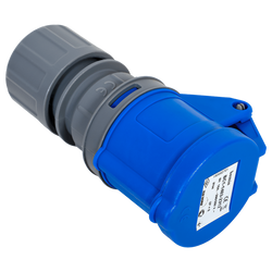 Prise électrique portable MANTES 2P+Z 16A 230V avec clapet