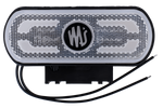 Feu de gabarit, position universel LED blanc WAŚ W240 1600 avec support