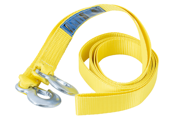 Sangle de remorquage avec crochets UNITRAILER 5 m/50 mm/6 t jaune