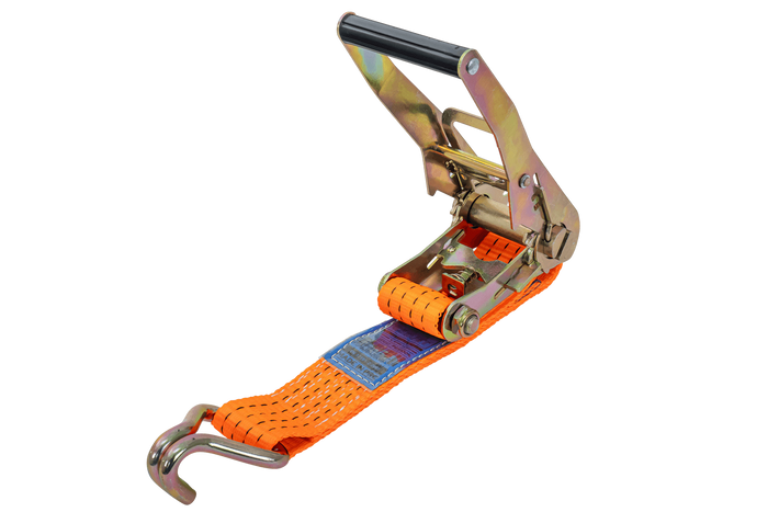Jeu de quatre sangles de transport 3 points avec tendeur pour remorque UNITRAILER 3 m/50 mm/4 t orange