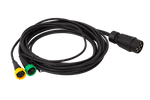 Faisceau de câblage électrique pour remorque ASPÖCK 58-1022-087, 4,5 m, connecteurs à baïonnette 7 broches, 2 x 5 broches