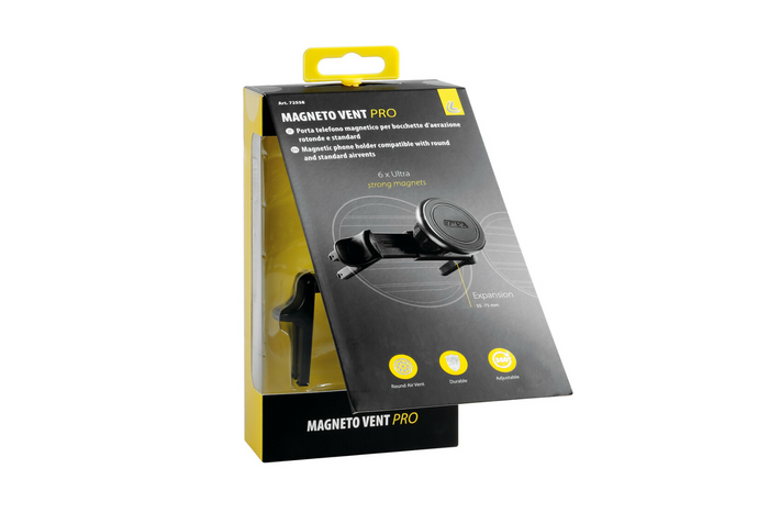 Support de téléphone magnétique LAMPA Magneto Vent Pro pour grilles d'aération; universel