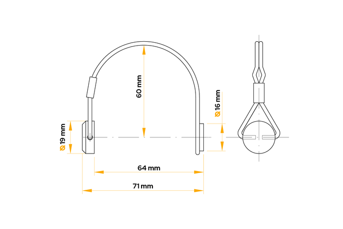 Verrou de charnière latérale de remorque WINTERHOFF BSCHG 10-17-B
