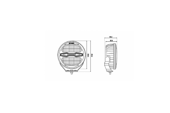Lampe de travail, réflecteur LED KAMAR X-SPIDER NINJA L3442, 78 LED, 100 W