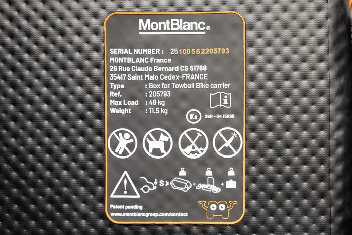 Coffre d’attelage gonflable pour porte-vélo Mont Blanc Senja