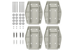 Ensemble de quatre supports stabilisateurs de remorque ProPlus 361519 avec ressort 20,5 x 27,5 cm