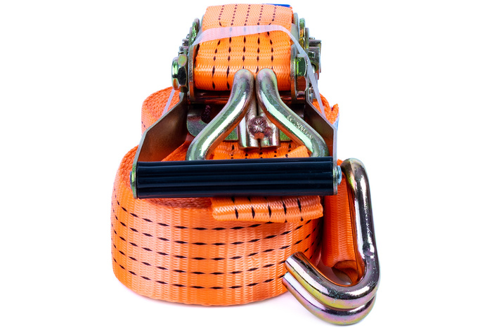Courroie de transport orange UNITRAIER 10 m/50 mm/5 t avec tendeur