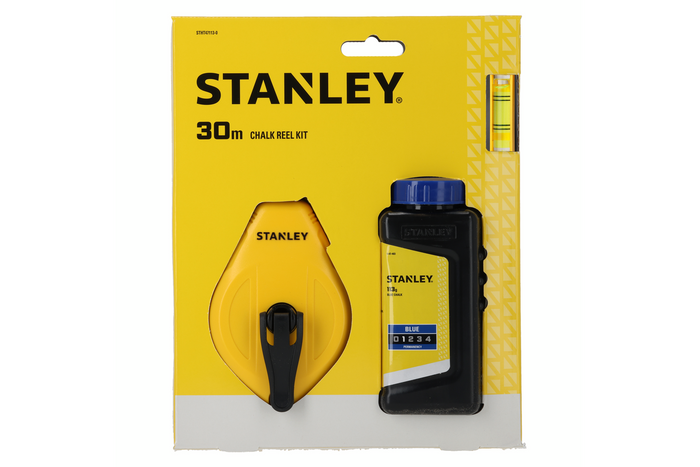 Kit de marquage STANLEY STHT47113-0, ficelle + craie + niveau à bulle