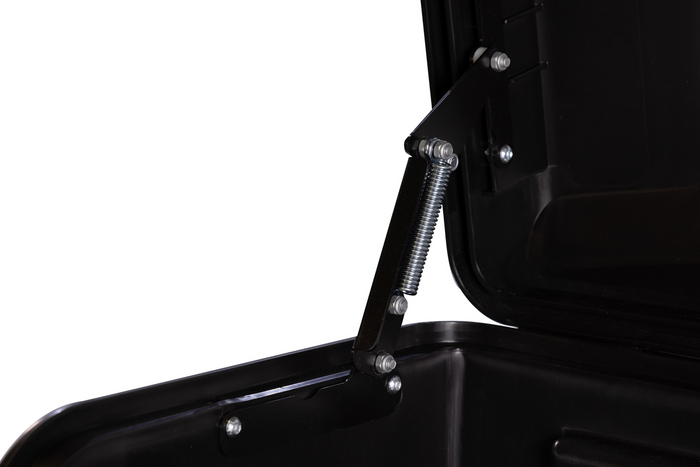 Towbox Camper Alpha noir (court) - coffre de toit monté sur attelage