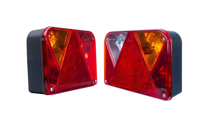 Feux arrière DOBPLAST DPT35, 6 fonctions, gauche + droite