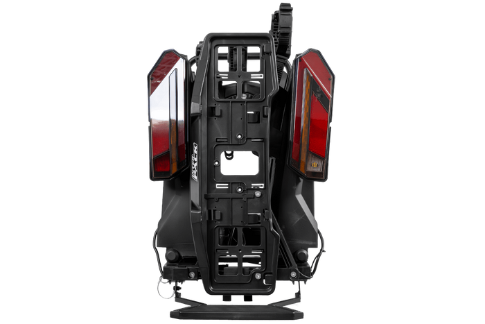 Inter Pack Velox 3 LED - porte-vélos pliable pour 3 vélos avec éclairage LED (noir)