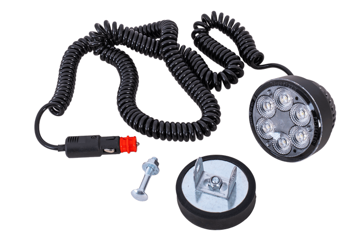 Lampe de travail LED réflecteur FRISTOM FT-364,  6xLED 2500lm avec support magnétique