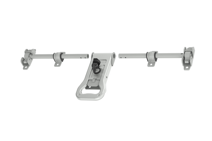 Boulon de verrouillage pour remorque porte-conteneurs STEELPRESS ZD-03 V.2, verrou de porte 2000 mm