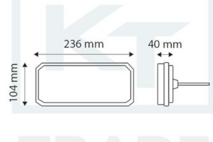 Feux arrière LED TT Technology TT.12555, 5 fonctions gauche + droit