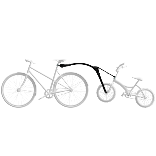 Trail Angel - Barre de remorquage pour vélo enfant - Noir