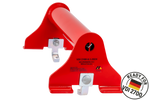 Bloque- roue dépanneuse, rouge PRAMAR Radstopper VDI 2700 - réglable, universel