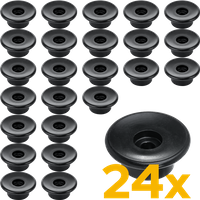 Rouleaux latéraux TULPLAST pour remorque, pour la fixation de bâches, filets et toiles, lot de 24