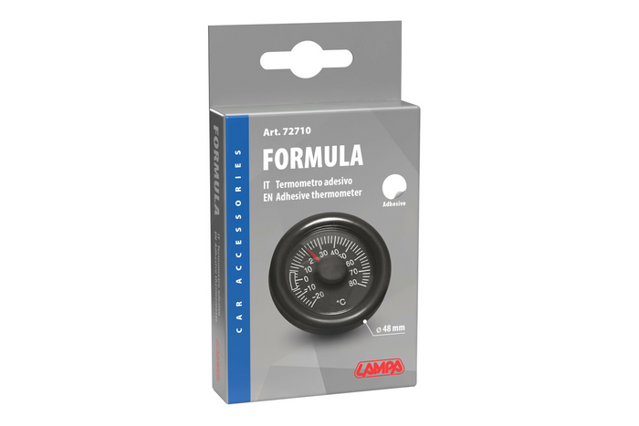 Thermomètre analogique interne LAMPA 72710 auto-adhésif, diamètre 48 mm