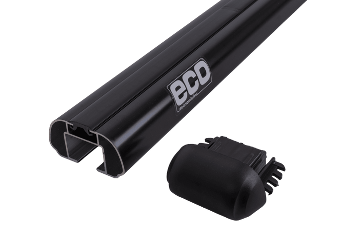 Barres de toit Eco Alubase 135 - barres de toit universelles en aluminium pour rails ouverts