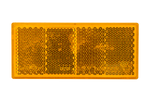 Catadioptre autocollant orange pour remorques 90 x 40 mm