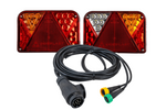 Feux arrière LED DOBPLAST DPT35 + faisceau MANTES 4 m 13 broches