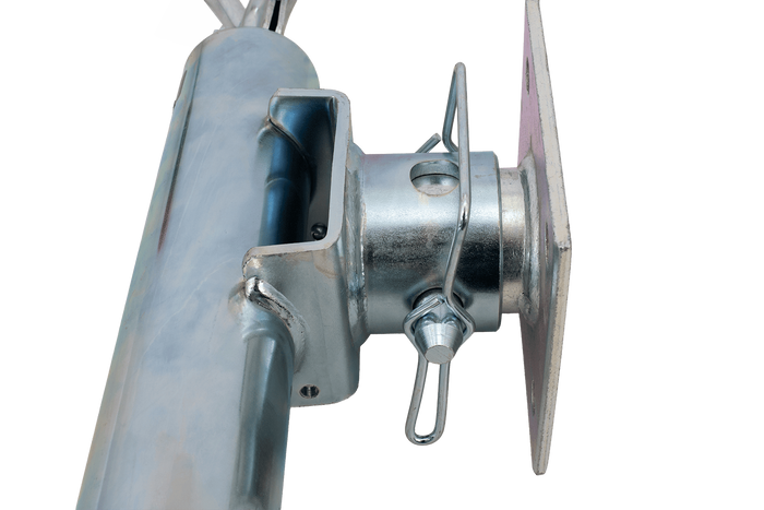 Support de manivelle complet S.170033 + adaptateur S.29317 SIMOL pour remorque de 1300 kg