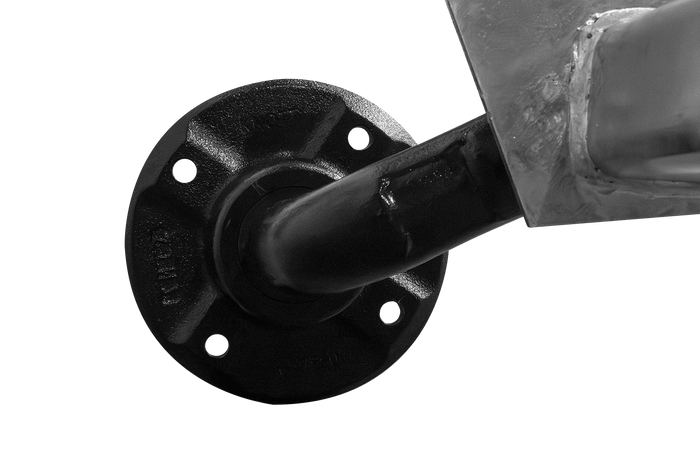 Essieu non freiné KNOTT VG7-L pour remorque 750 kg 1360 mm 1676 mm 4x130