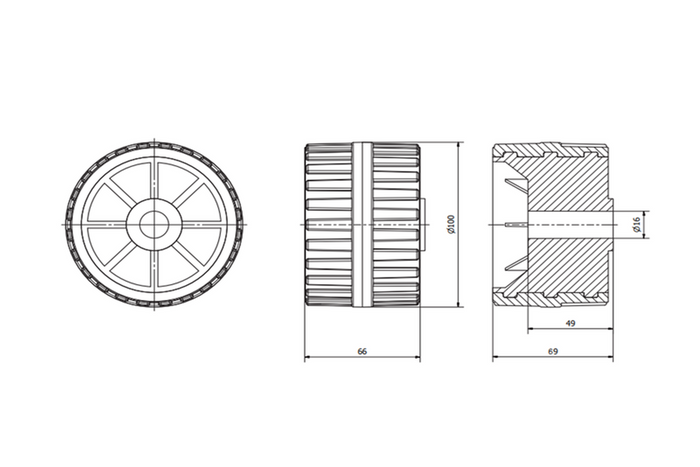 Support rouleau remorque bateau - UNITRAILER