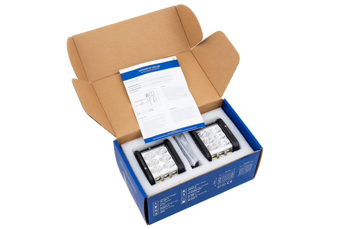 Lot de deux lampes de travail LED, réflecteur TT TECHNOLOGY TT.13209, 12xLED 2200lm