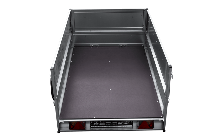Remorque légère 200x125 UNITRAILER GARDEN 201 KIPP avec ridelles supplémentaires