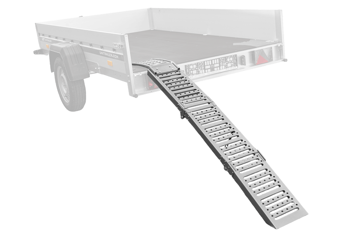 Rampe pliable UNITRAILER ALR005 en acier pour remorque, 200 cm, 250 kg