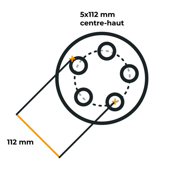 Roue renforcée pour remorque PNEU LINGLONG 195/50 R13C 104/101N JANTE UNITRAILER 5.5Jx13&quot;H2 5x112 ET:30