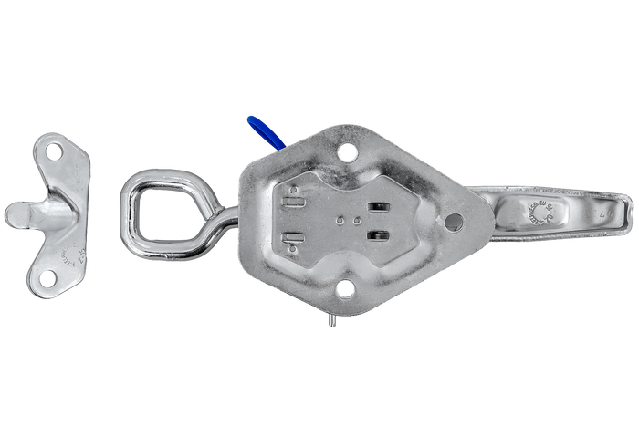 Attelage, charnière latérale avec fixation STEELPRESS ZB-15A+Z-15, fermeture excentrique complète du côté de la remorque