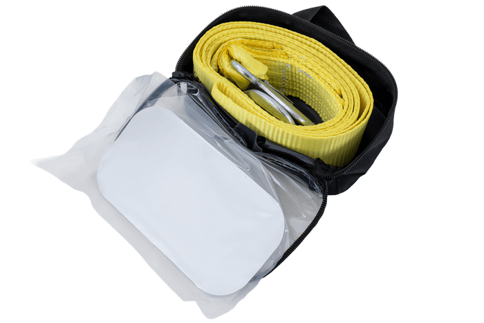 Sangle de remorquage avec crochets UNITRAILER 3 m/50 mm/3 t jaune