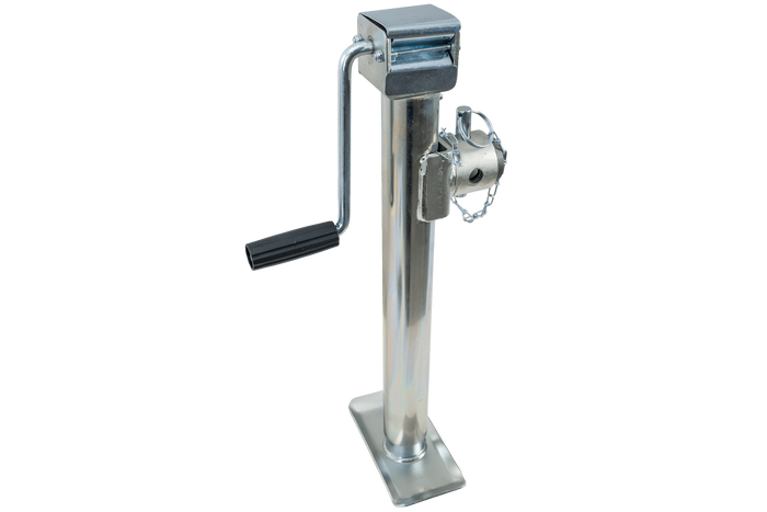 Support de manivelle extensible UNITRAILER TJ5002 pour remorque plateau 1300 kg 560-940 mm