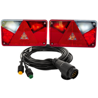 Feux arrière LED ASPÖCK + faisceau MANTES 7 m 13 broches