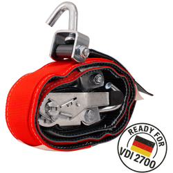 Sangle de transport, d'arrimage pour dépanneuse HEFFA CARLINE 130, pour roues 2,8 m/35 mm/3 t VDI 2700