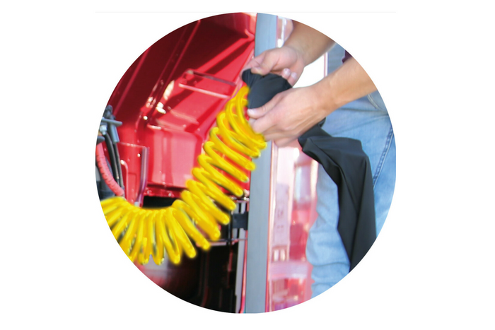 Gaine spiralée LAMPA Truck-Tights pour câbles 97173, gaine flexible noire, 220 cm de diamètre, 11 cm de hauteur