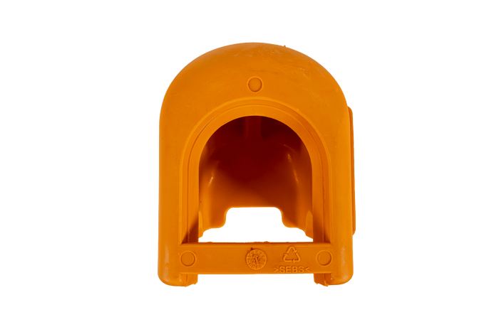 Couvercle, capot de sécurité pour l'attelage à boule Soft Dock STEELPRESS SDP-01 avec emplacement pour la prise.