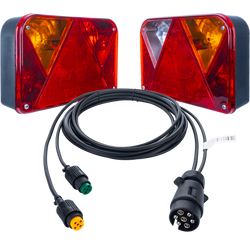 Feux arrière DOBPLAST DPT35 + faisceau MANTES 4m 7PIN