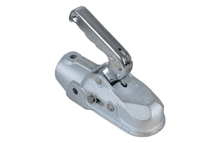 Attelage à boule WINTERHOFF WW 350-RB-K1212 pour remorque de 3500 kg avec timon tubulaire de 50 mm, en fonte