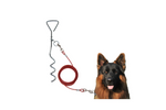 Poteau d'attache pour chien ProPlus 361857 avec câble en acier de 4,5 m