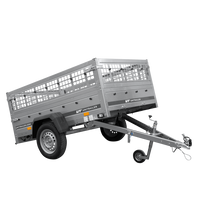 Remorque à un essieu 200x125 UNITRAILER GARDEN 201 KIPP avec côtés en filet